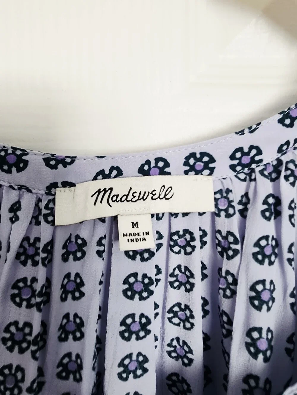 Madewell Puff Sleeve A-Line Top Size M